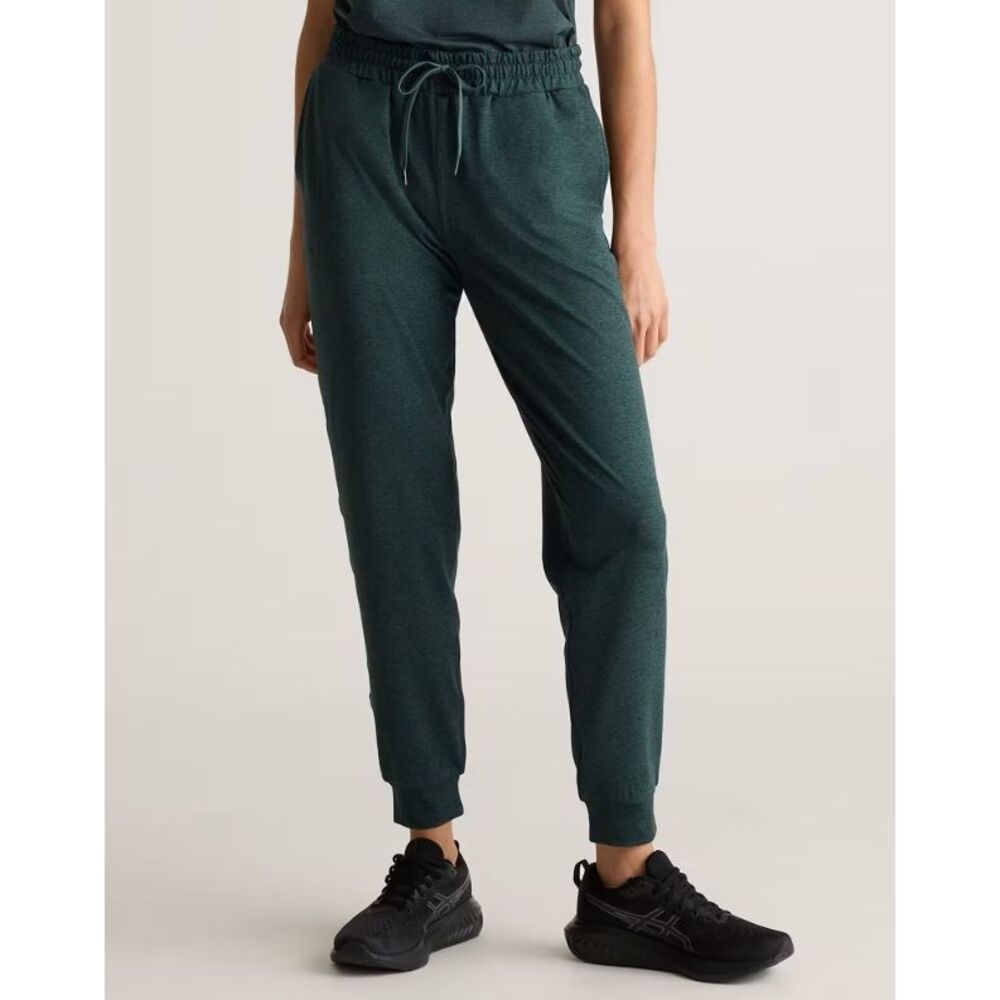 Quince Women Flowknit Mid-Rise Jogger - 25" Pants Green M